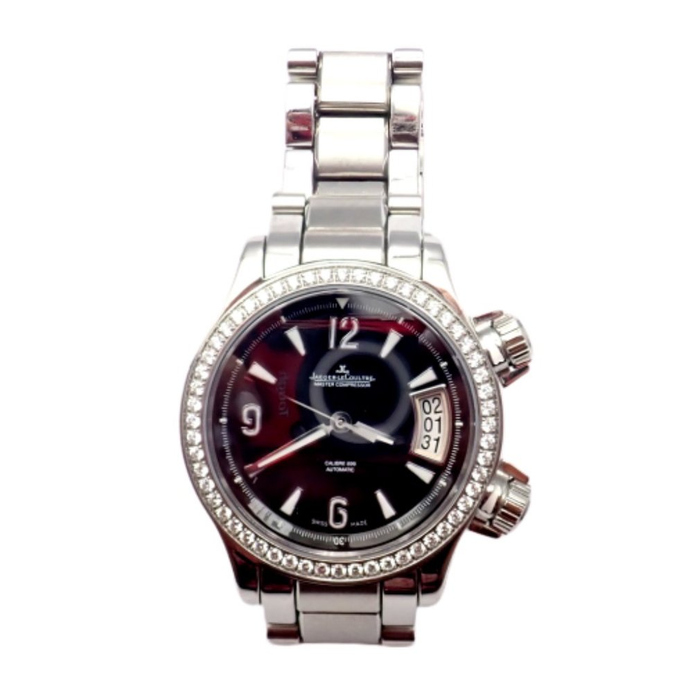 Jaeger LeCoultre Master Compressor Factory Diamond Automatic Watch +Extra Band